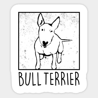 Bull Terrier Lover (sketch) Sticker